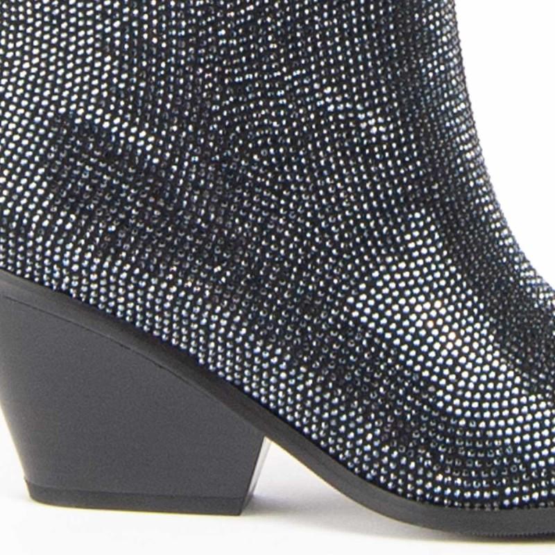 Botín Cowboy De Tacón Para Mujer.  Montevita  Botirey9  100924