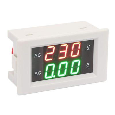 Walfront Volt-Ampere Meter, 60-300V AC, LED Voltmeter/Ammeter, Dual Panel Display, with Digital Sine Wave Tester and Mutual Inductor