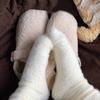 3 Paar Plüsch-Nerzsocken in Bonbonfarben, hochwertiger, weicher, superelastischer Samt, dicker, warmer Winter-Bodenvlies-Mittelschlauchstrumpf
