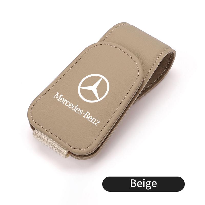 D6Magnetic Car Glasses Holder Sunshade Platep Card Ticket Clip For Mercedes Benz CLK GLC W212 C200 C300 W203 W204 W205 W169 W176