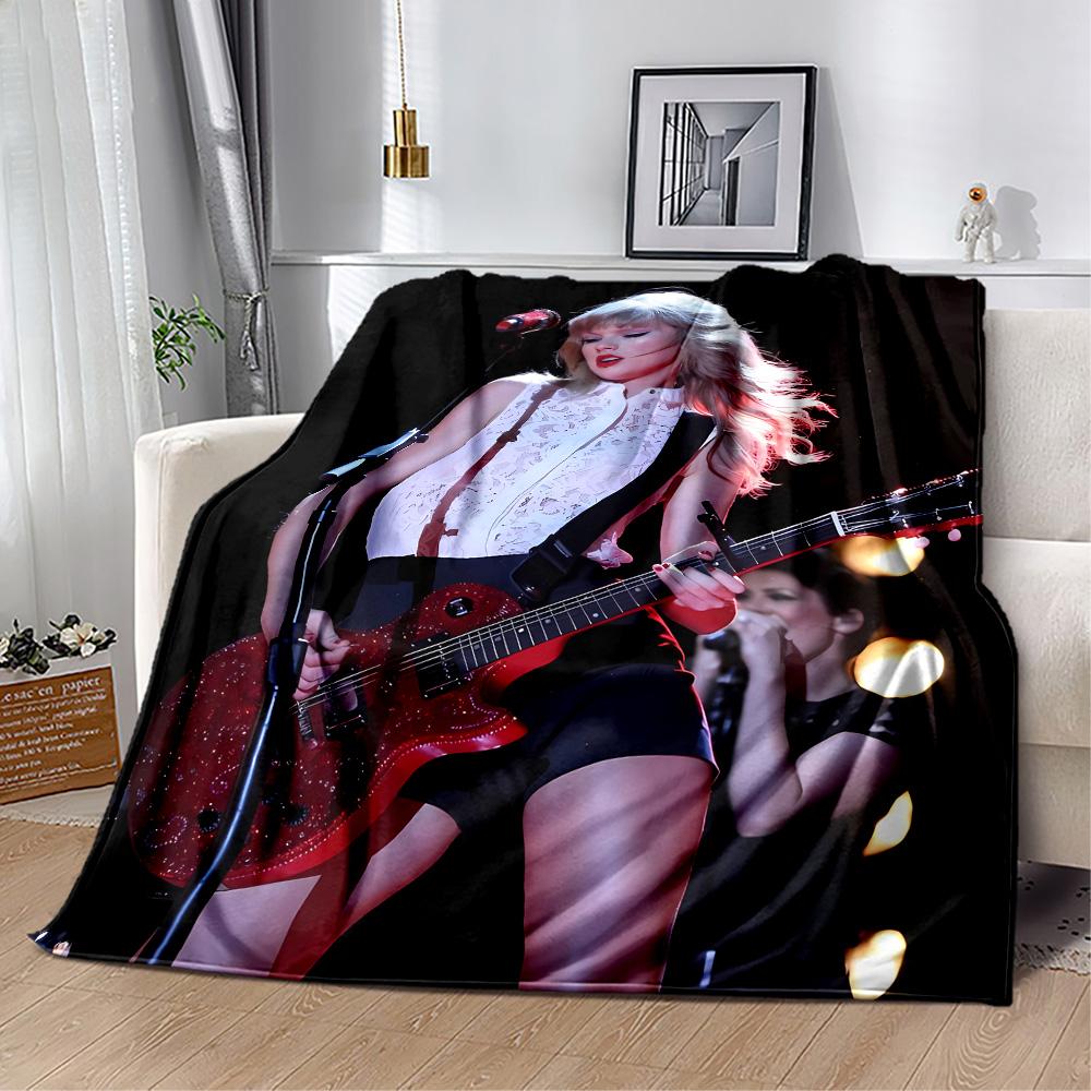 Guitar Performance Stage Blanket Warmthful Decor Suitable for Sofa Bedding Couch Four Seasons Universal Playful Design