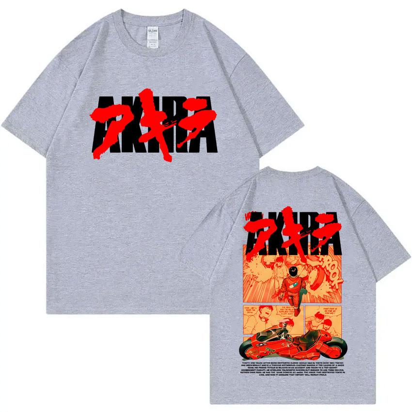 Japanese Science Fiction Cartoon Movie Anime Akira Shotaro Kaneda Graphic T Shirts Unisex Women Cotton Vintage Oversized T-shirts