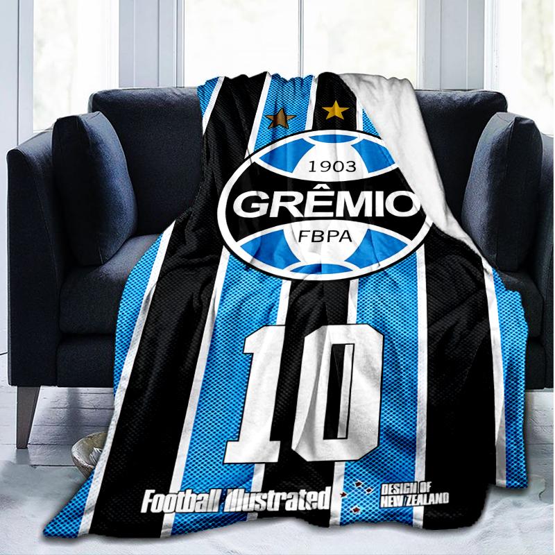 1PC Grêmio FBPA Printed Soft Flannel Blanket Throw for Adult Bedroom Living Room Sofa Camping Travel Fan Gifts Christmas Gifts