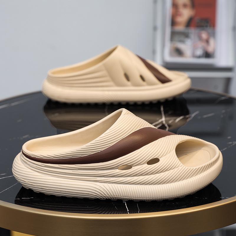 

Тапочки Мужская уличная обувь толстоподошвенная износостойкая крутые тапочки модные и повседневные суперлегкие 44