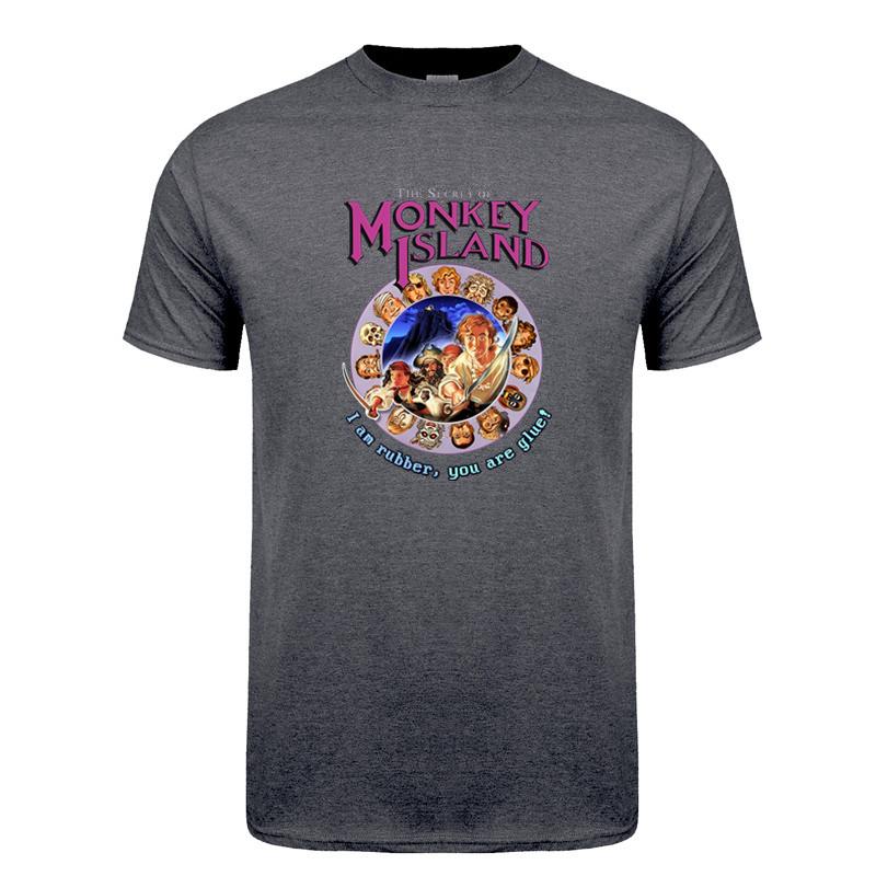 Secret of Monkey Island T Shirt Summer Unisex Cotton Short Sleeve Tshirts Funny Tshirt Unisex Tops Tee DZ