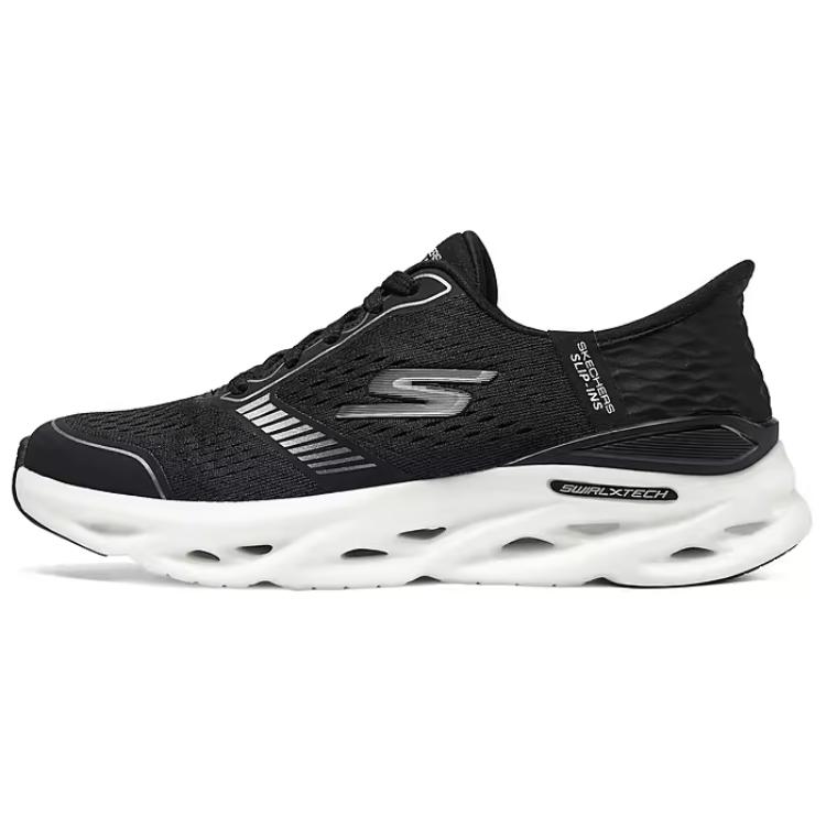 Skechers Go Series Soft Comfortable Low Top Running Shoes Women sneaker Black 129505-BKW 36