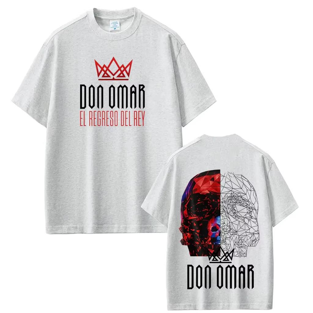 Summer Hot Sale Rapper Don Omar The Last King Tour 2026 Graphic T-shirts Unisex Fashion Hip Hop T Shirt Casual Hip Hop Streetwear Oversized T Shirt