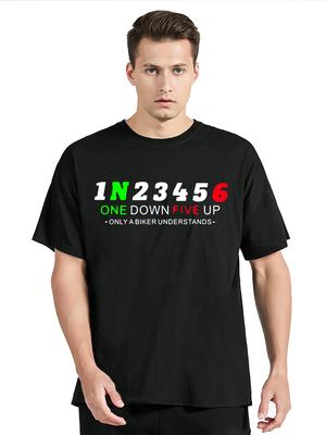 GSX 1N23456 Motorrad Gang Moto Herren T-Shirt Motorrad Grafik Retro Tops T-Shirt Atmungsaktives Baumwoll-T-Shirt