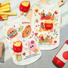 Dog Shirt Summer Ice Silk Pet T-Shirts Soft Breathable Burger Fries Ice Cream Print Sleeveless Vest for Small Medium Dogs