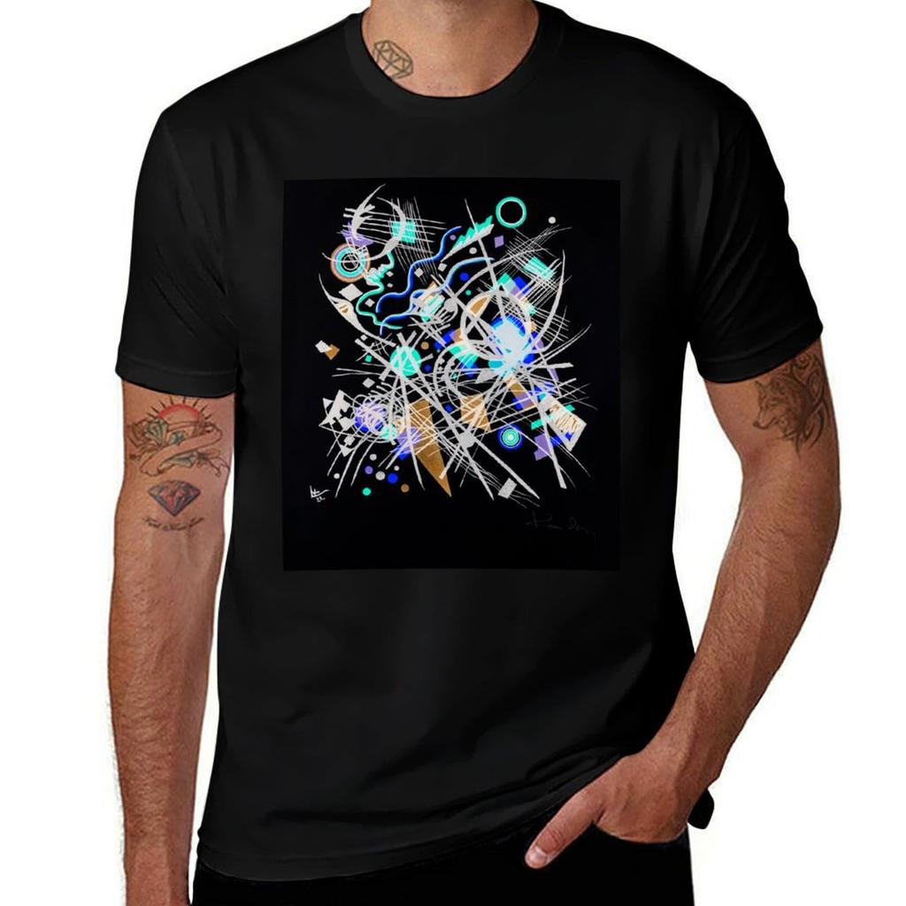 Kandinsky Hd Lithograph 1922 Tshirt Work Utility Short Sleeve Shirt