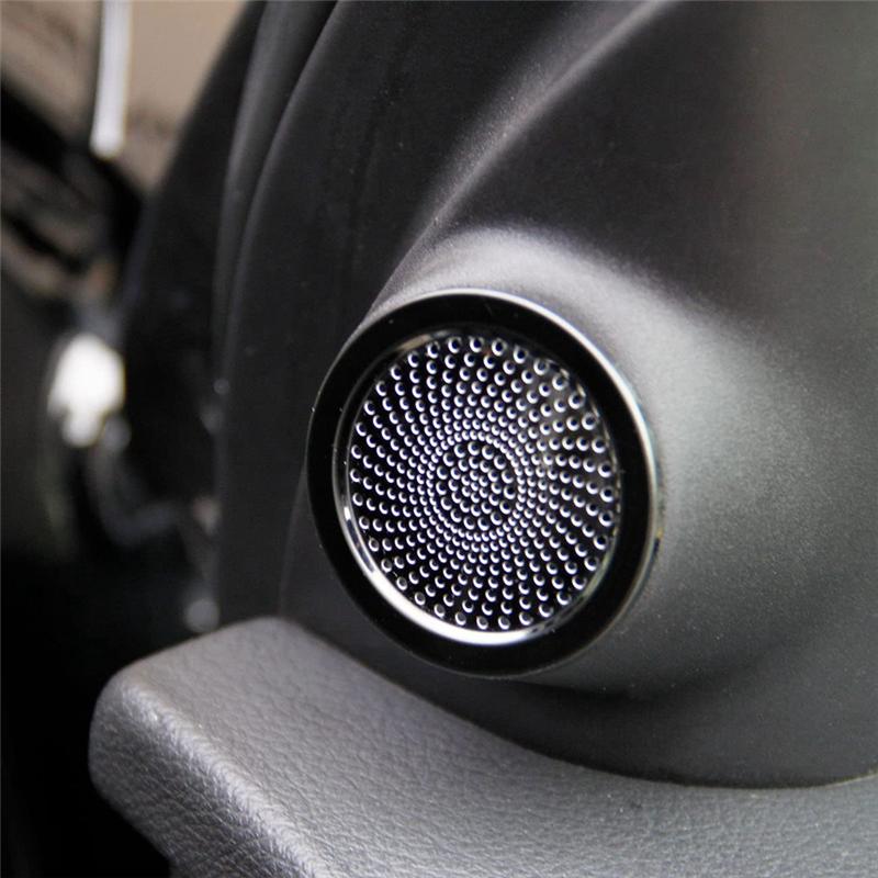 Inner Front Door Small Speaker Cover Trim For Dodge Durango 2014-2025 Interior Spare Parts Accessories (Black Glossy)-A99D