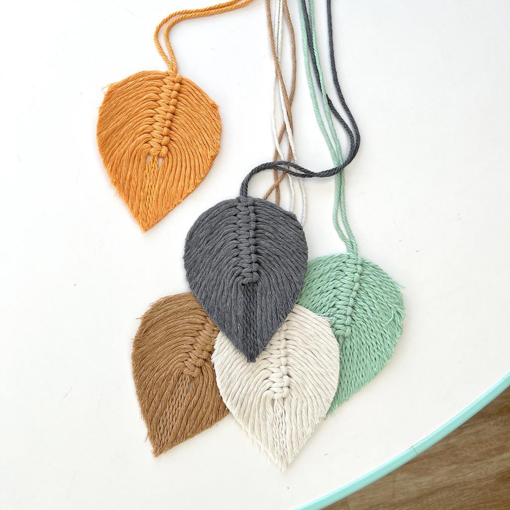 Braided Fringe Curtain Buckle Fashion Handmade Leaf Curtain Tie Simple Tie Rope