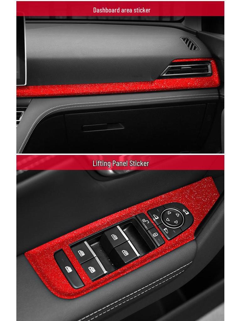Starry Sky Console Gear Shift Sticker for 19-20 BYD Song PRO - Sparkling Film with Free Replacement