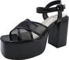 Sandals 2810139 Black Combination Cm Cm [YOSUKE] Women's 24.0 - 24.5