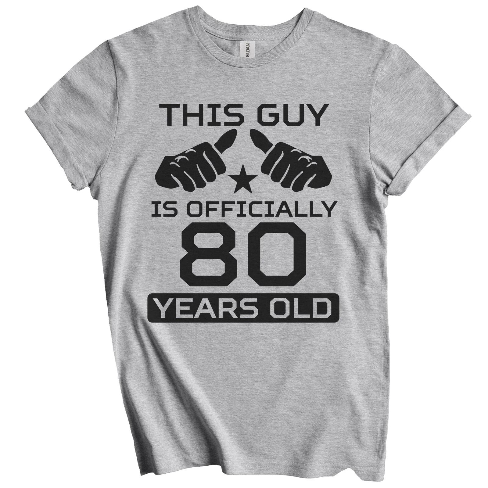 80th Birthday Shirt - This Guy Is Officially 80 Years Old T-Shirt 4XL
