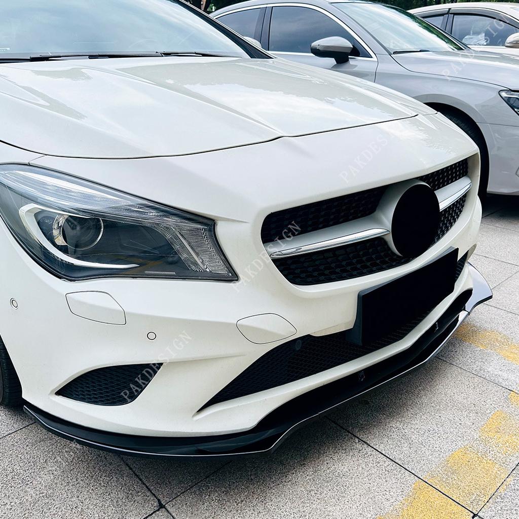 Para Mercedes Benz Clase CLA C117 CLA 200 220 180 2013-2015 Labio Divisor Spoiler Difusor Parachoques Delantero Accesorios BodyKit Tuning