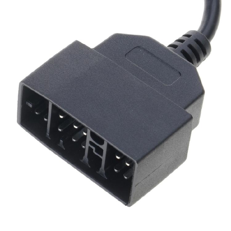 Professional 22 Pin To 16 Pin OBDII Adapter Against  Interference OBD Cable Automotive Diagnostic Accessory for Vehicles
