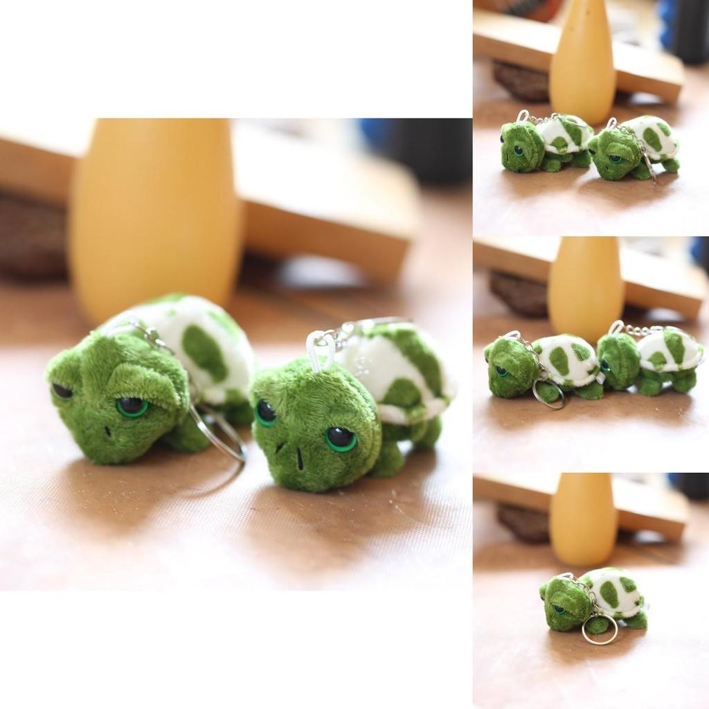 Cute Plush Turtle Bag Charm Ultra-soft Short Plush Stuffed Toy Keyring Doll