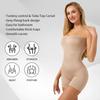 One-piece shapewear: sexy bandeau style with detachable straps; strapless fastening body-shaping corset