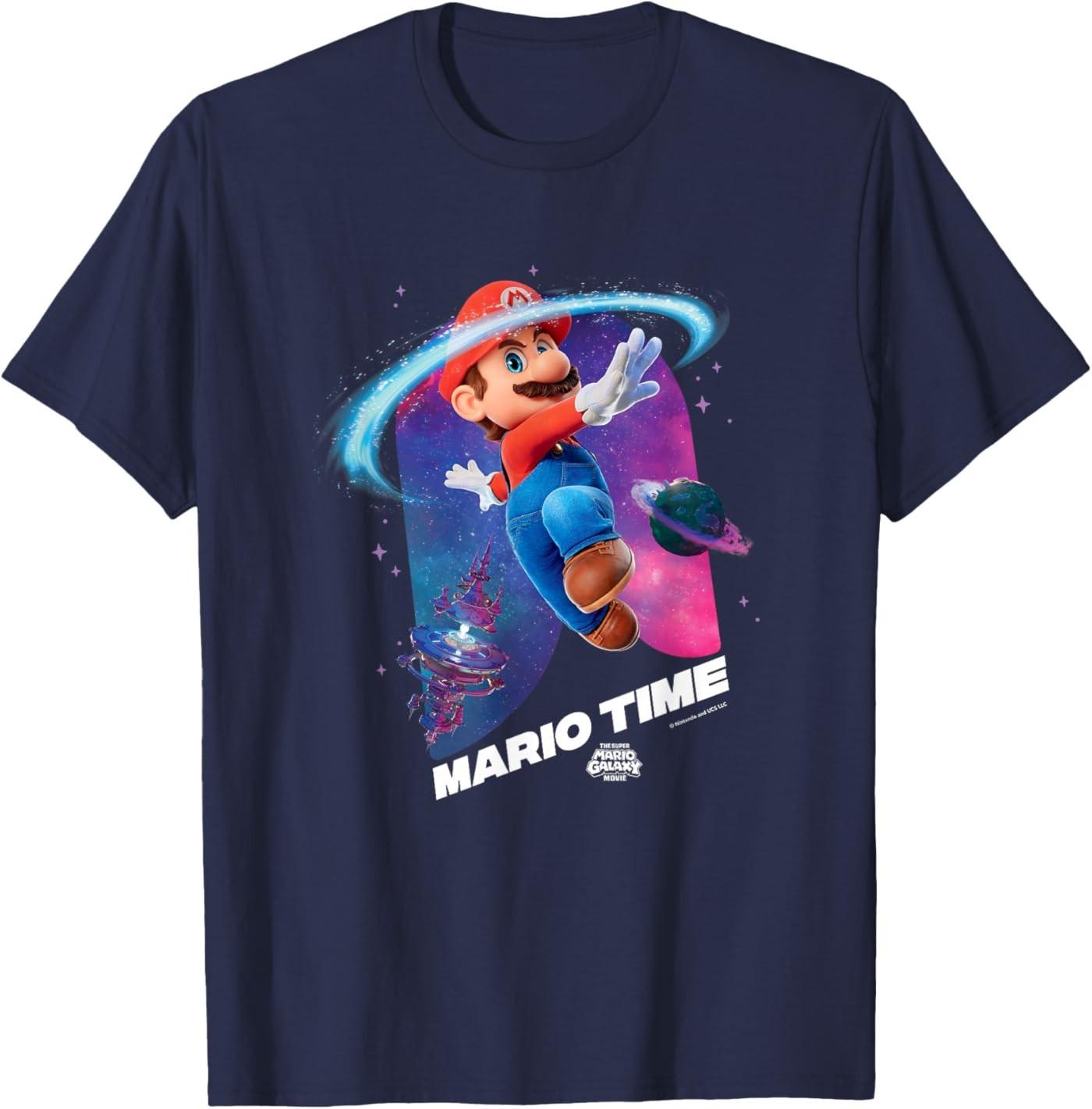 The Super Mario Galaxy Movie Mario Time T-Shirt S