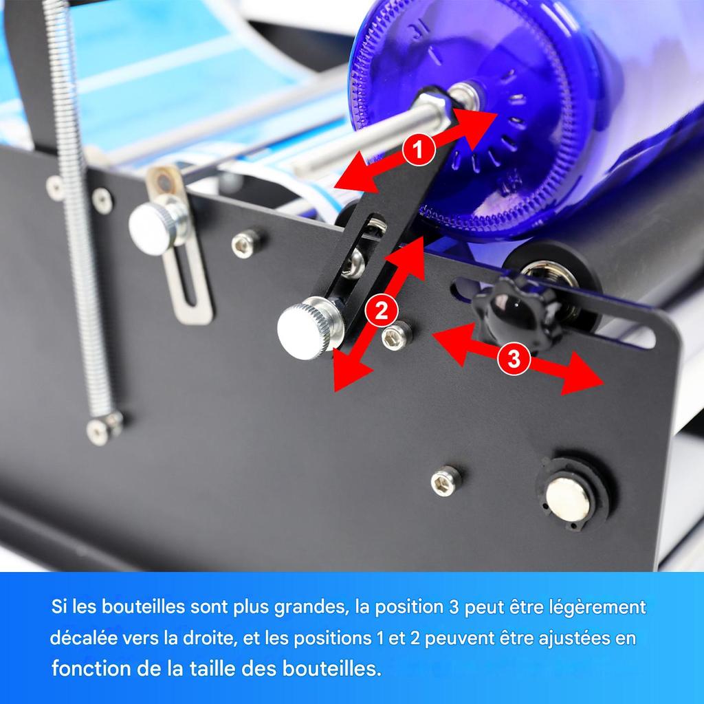 ZONESUN ZS-50W Manual Round Bottle Adhesive Sticker Label Applicator For Plastic Wine Bottle Packing Labeling Machine