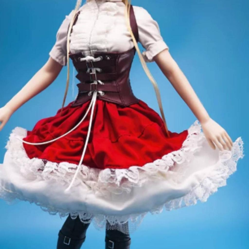 Doll Corset Adjustable 1/6 Scale Belt with Shoulder Straps