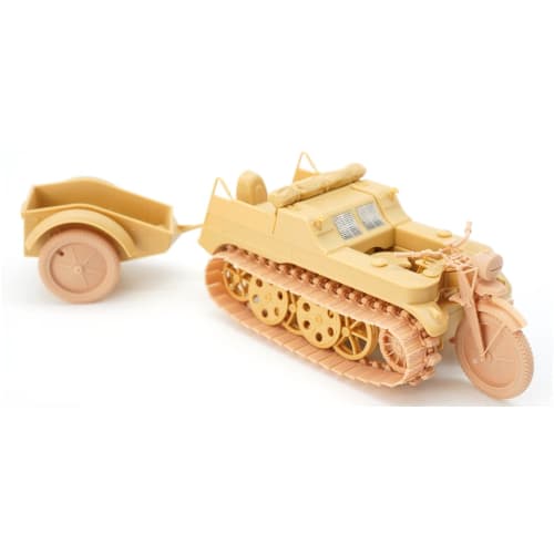T-Rex Studio 1/35 Scale World War II German Kettenkrad Winter Ketten Tracks with Type 2 Sprockets and Tires (for Tamiya) Plastic Model Parts TR85060