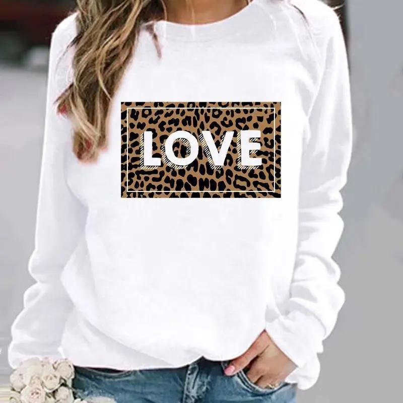 Interesting Printed Patterns in Europe and the United States, Round Neck Hoodies, Street Women's Sweatshirts