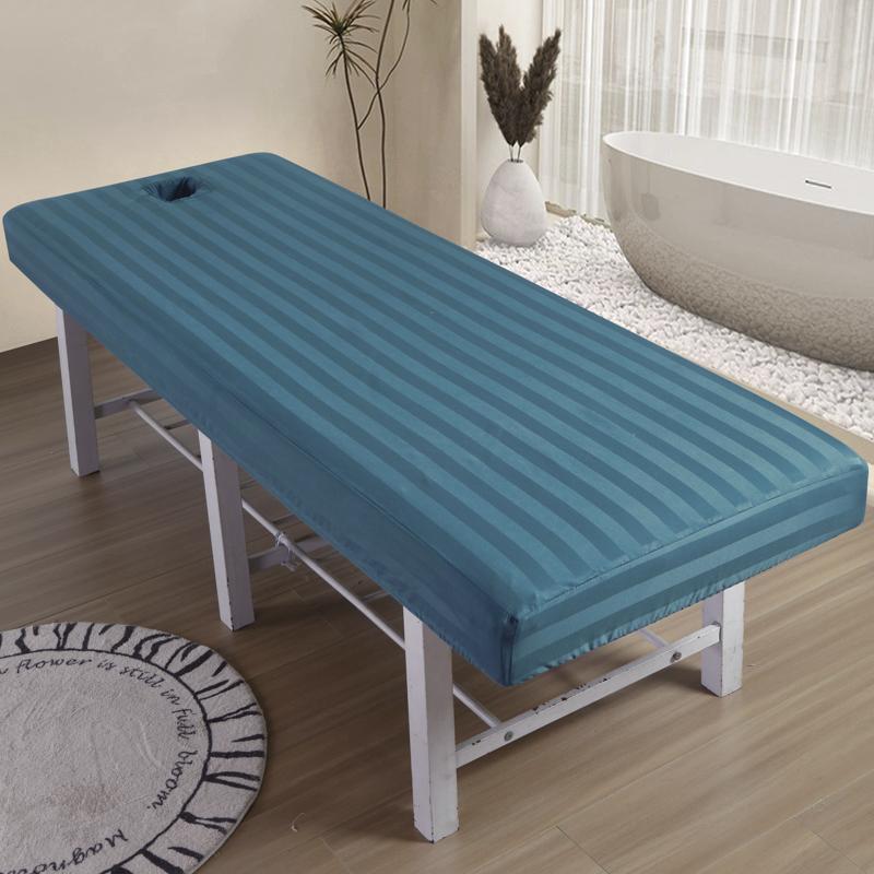 Solid Color Massage Beauty Bedsheet Salon Sheets Spa Bed Covers Hospital with Hole Lightweight Spa Treatment Couch Tablecloth