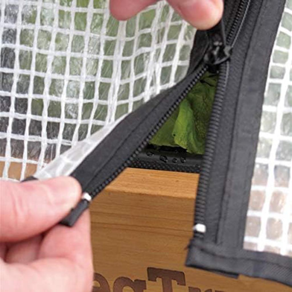 Takasho Vegetable Planter, Vegetrug, Wall Hugger Frame Greenhouse Set, Large, with Cover, for Greenhouse Gardening, VGT-A04L