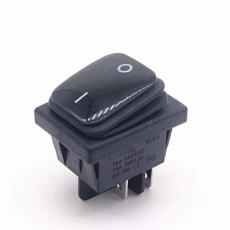

5 шт. водонепроницаемый 12 В постоянного тока кулисный переключатель светодиодный свет подсвеченный 16 А 6 контактов 3 положения ВКЛ/ВЫКЛ/ВКЛ DPST тумблер переключатель лодка или автомобиль KCD4