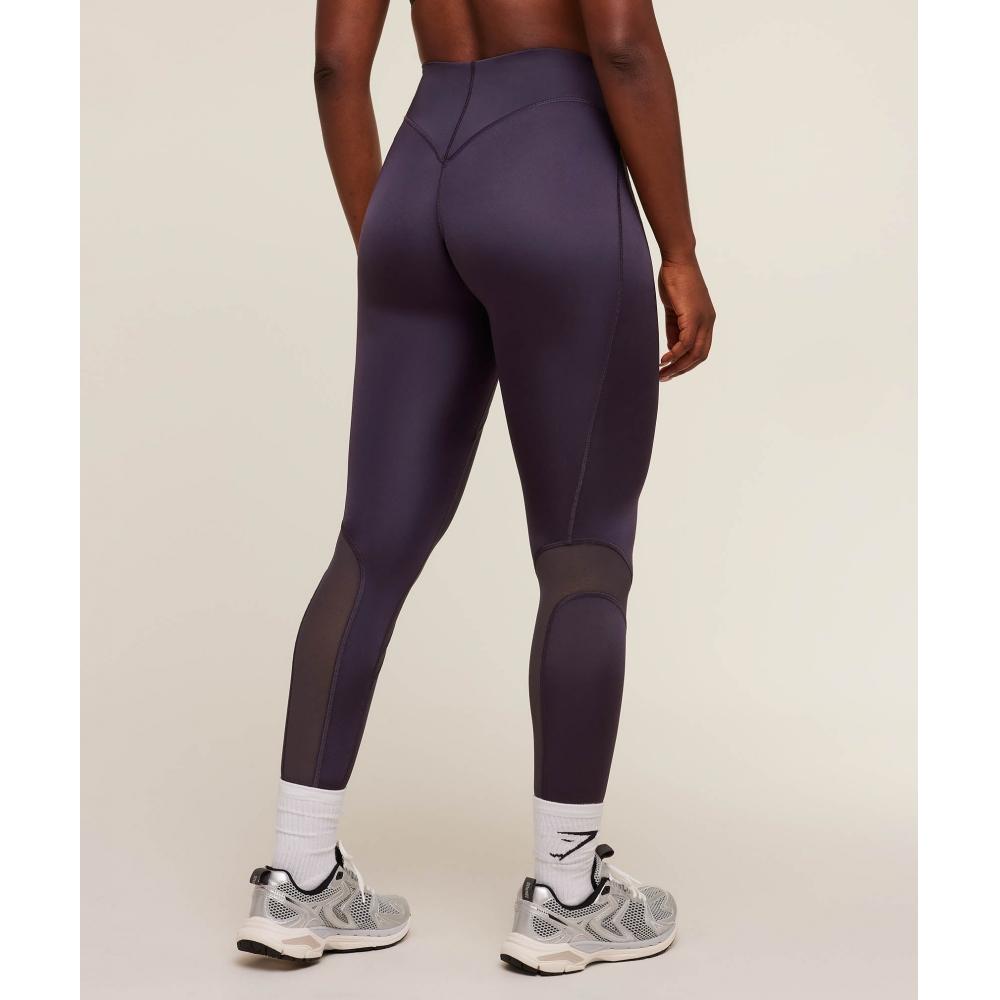 Gymshark Mesh Panel Legging Midnight Purple B4b8d Pcdy