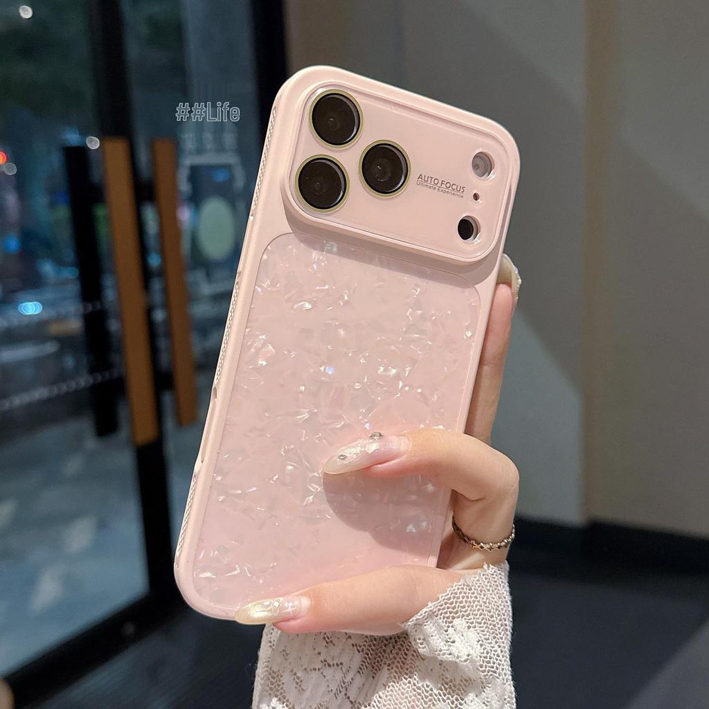 Large Shell Texture Full Coverage Phone Case for Apple Pro Max - Drop-Proof and High-End Feel Protective Case