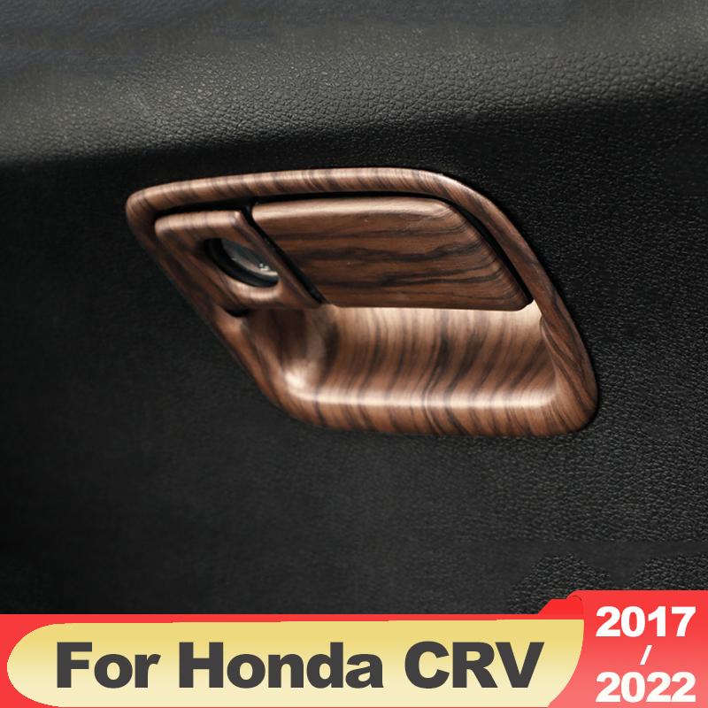 ABS Carbon Car Co-pilot Glove Storage Box Handle Bowl Cover Trim Accessories For Honda Crv CR-V 2017 2018 2022