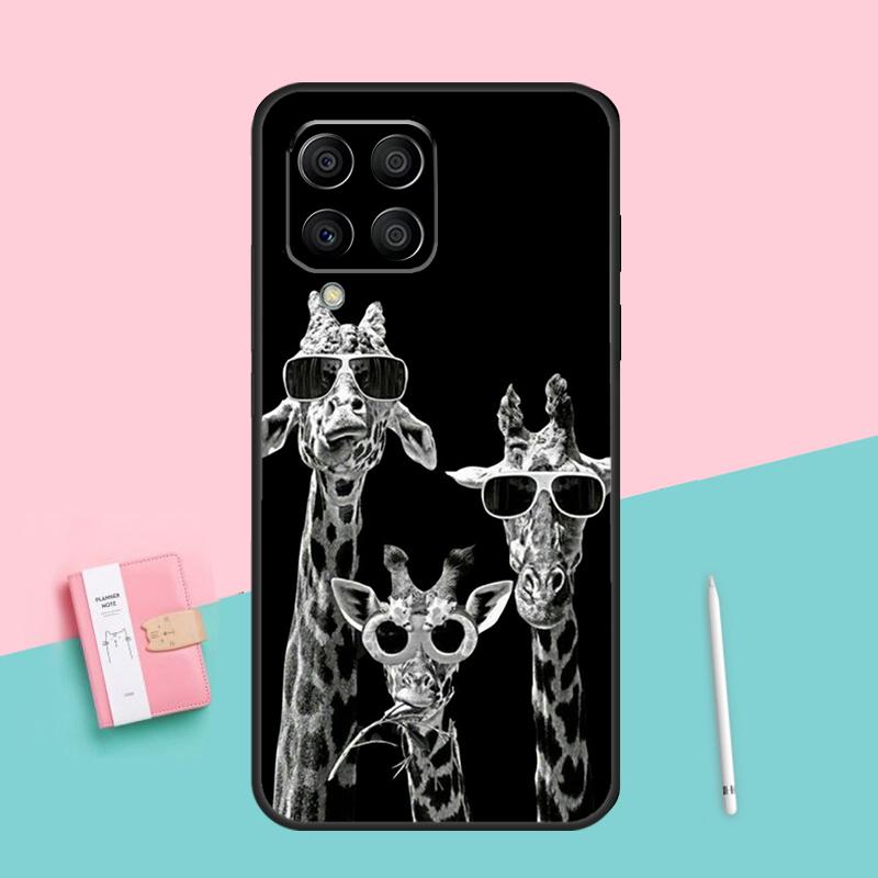Cute Cartoon Animal Giraffe For Samsung Galaxy M52 M32 M06 M16 M13 M14 M33 M12 M31 M55 M15 M11 M21 M35 M53 M34 M54 Case