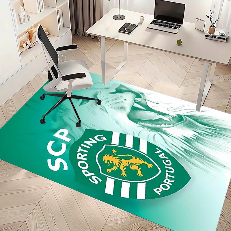 Sporting CP Logo Printed Absorbent Washable Carpet, Non-Slip Bathroom Mats, Kitchen Rugs, Yoga Mat,Living Room Entrance, Camping Picnic Rugs