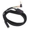 Headphone Extension Cable 3.5mm Sound Stereo Extender Cord Nylon Wire with Volume Control for Earphones