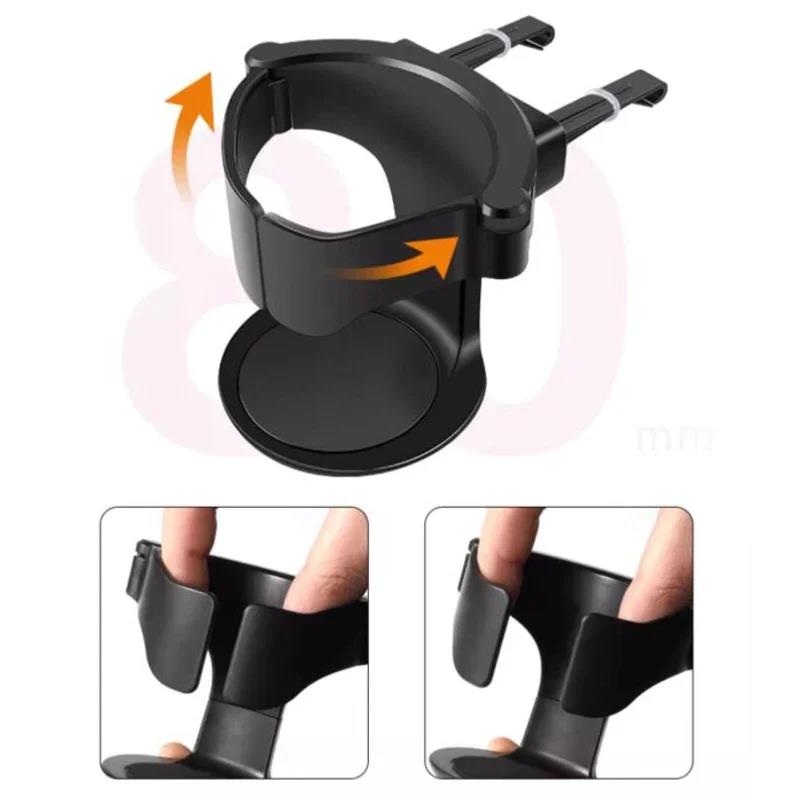 Car Cup Holder for Air Vent - Universal Auto Drink Rack Stand for Water Bottles Ashtray Cup Holders 5