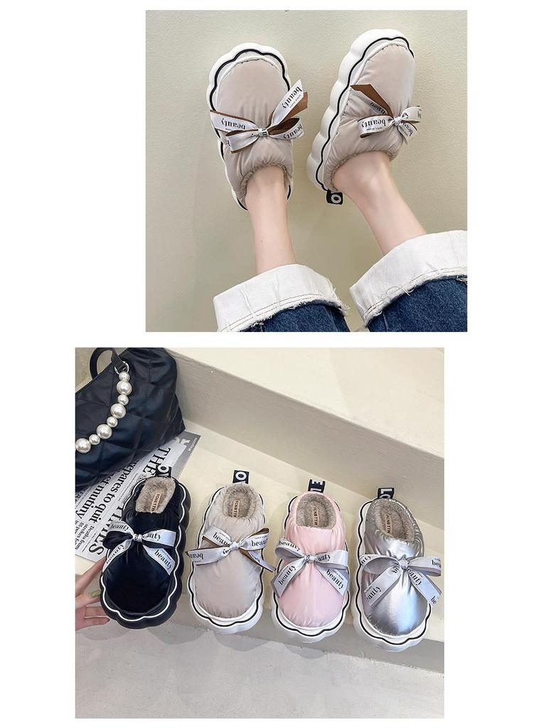 Women's Winter Cotton Slippers with Thick EVA Sole - Soft, Warm, and Versatile for Indoor and Outdoor Use