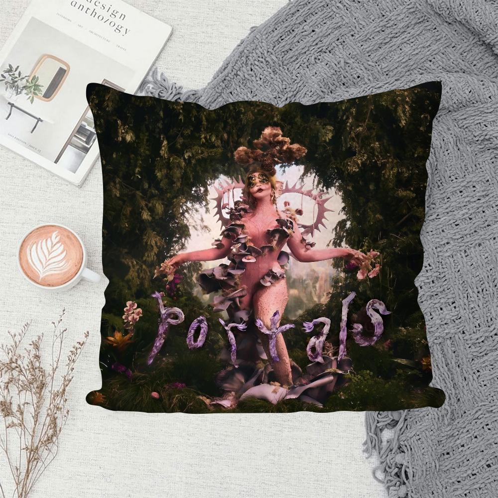 1 PZ Federa Cuscino Album Melanie Martinez Gioco Caldo Decorazione Divano Casa Stampa Double-sided Peluche Corto Carino Copricuscino