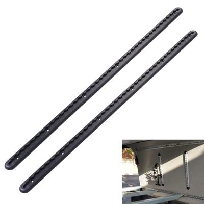 2 Pack L Track Tie Down System with 4 Round Fittings End 1 Meter Aluminum for Motorcycles ATVs Dirt Bikes Utility Tractors Trucks