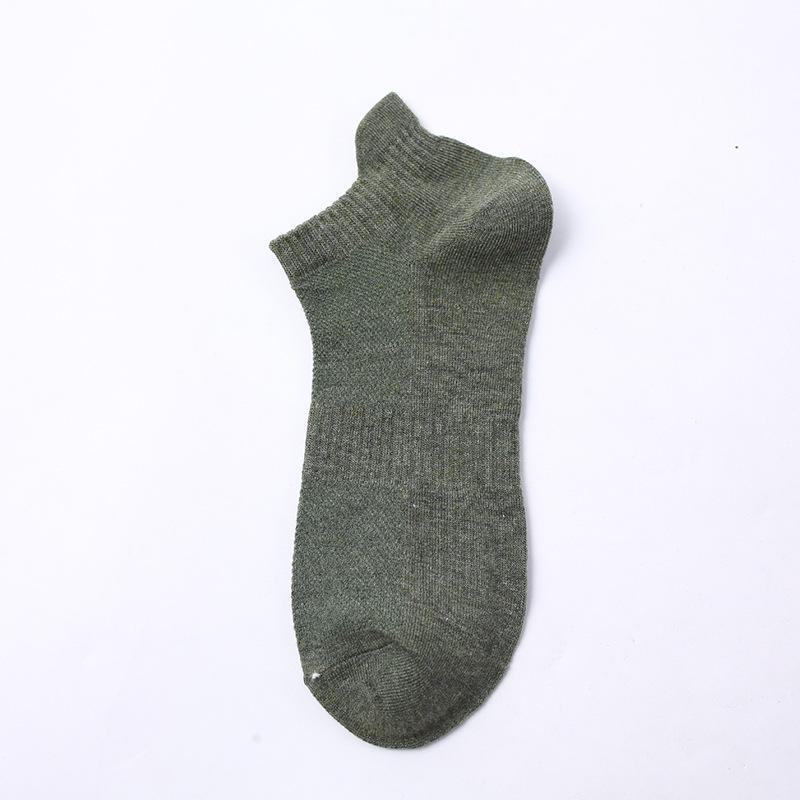 Men’s Mesh Short Socks - Summer, Spring, and Autumn Breathable Boat Socks In Solid Colors