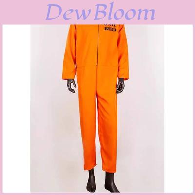 Unisex Polyester Prisoner Costume For Halloween Cosplay And Dance Parties