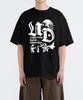 UNDEROFF Oversized Crew Neck Astro Short Sleeve T-Shirt Black