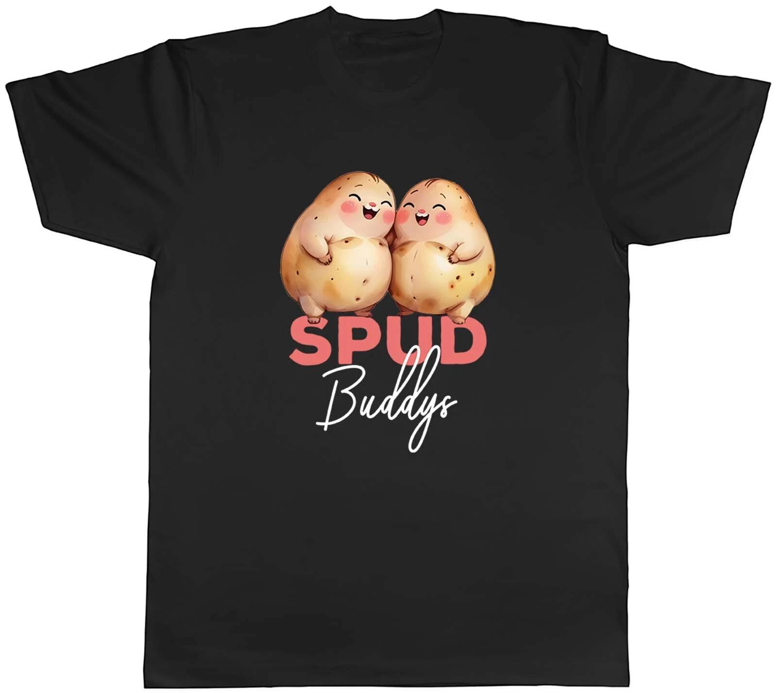 Valentines Spud Buddys Mens T-Shirt Love Romance Lovers Tee Gift XXL