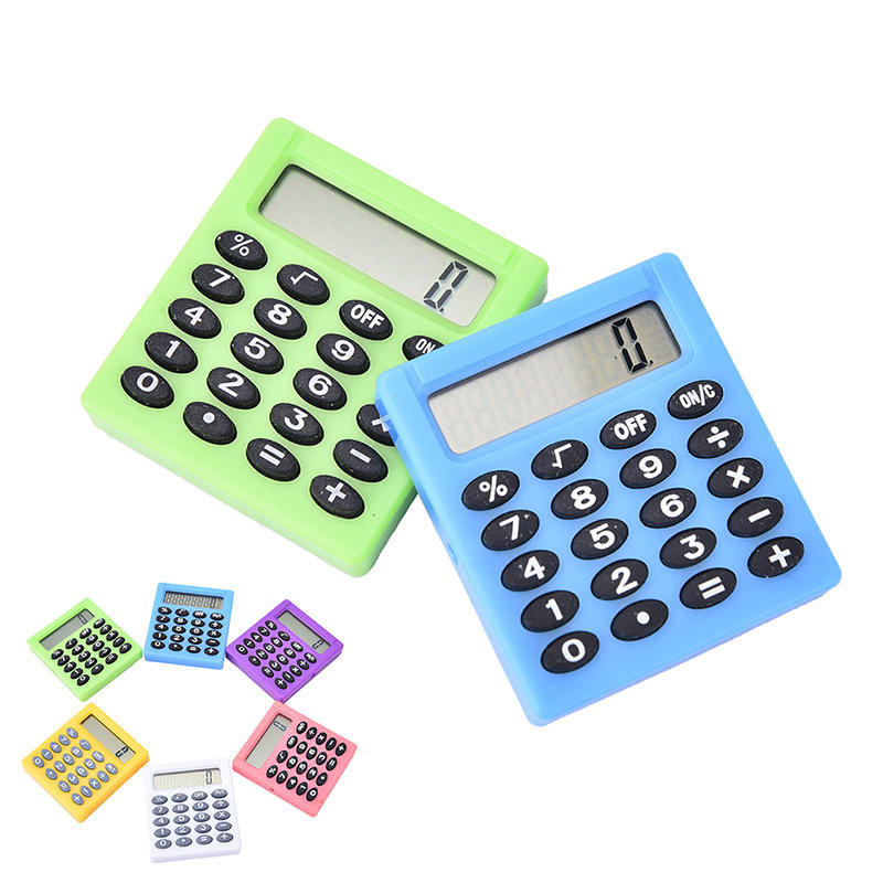 Student Small Mini Electronic Calculator Candy Color Calculating Office Supplies,