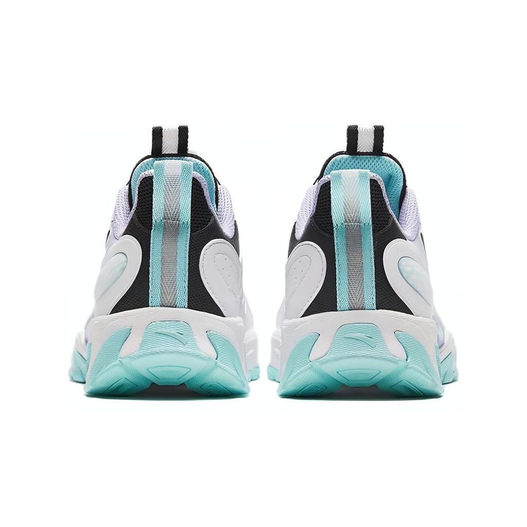 Anta Comfortable Versatile Shock Absorbing Durable Low Top Casual Shoes Kids Sneakers Black White 322338802N-2