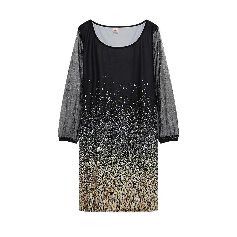 

Женское платье-сетка с пайетками, весна 2024 г. XXL