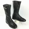 90s Vintage Daytona Motorcycle Riding Touring Boots Black Size 39 Side Zip Men's