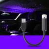 2X Romantic LED Starry Sky Night Light 5V USB Powered Galaxy Star Projector Lamp for Car Roof Room Ceiling Decor Plug and Play